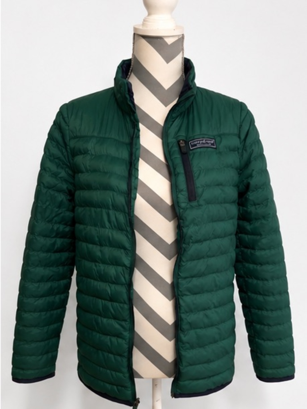 Vineyard Vines Deep Green Quilted Puffer Jacket